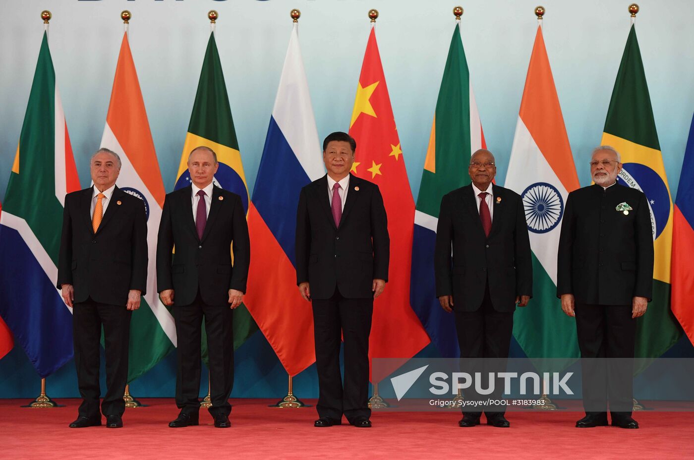 Russian President Vladimir Putin participates in BRICS summit