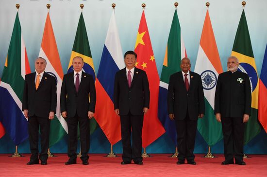 Russian President Vladimir Putin participates in BRICS summit
