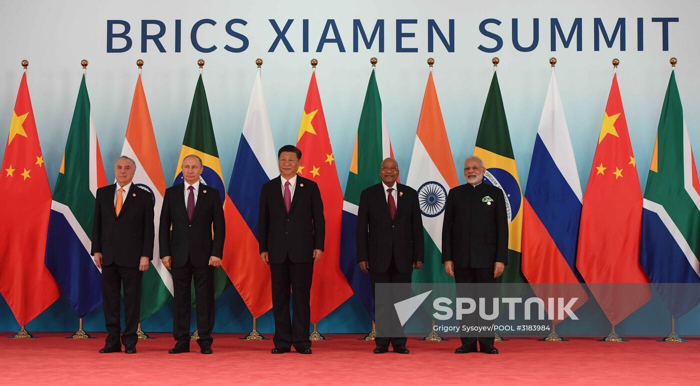 Russian President Vladimir Putin participates in BRICS summit