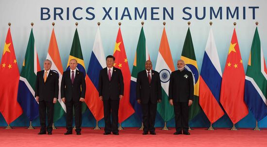 Russian President Vladimir Putin participates in BRICS summit