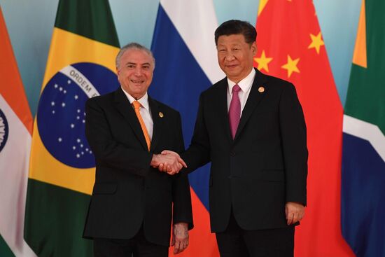 Russian President Vladimir Putin participates in BRICS summit