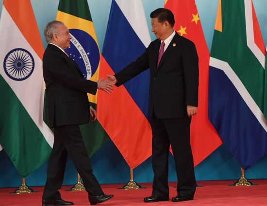 Russian President Vladimir Putin participates in BRICS summit