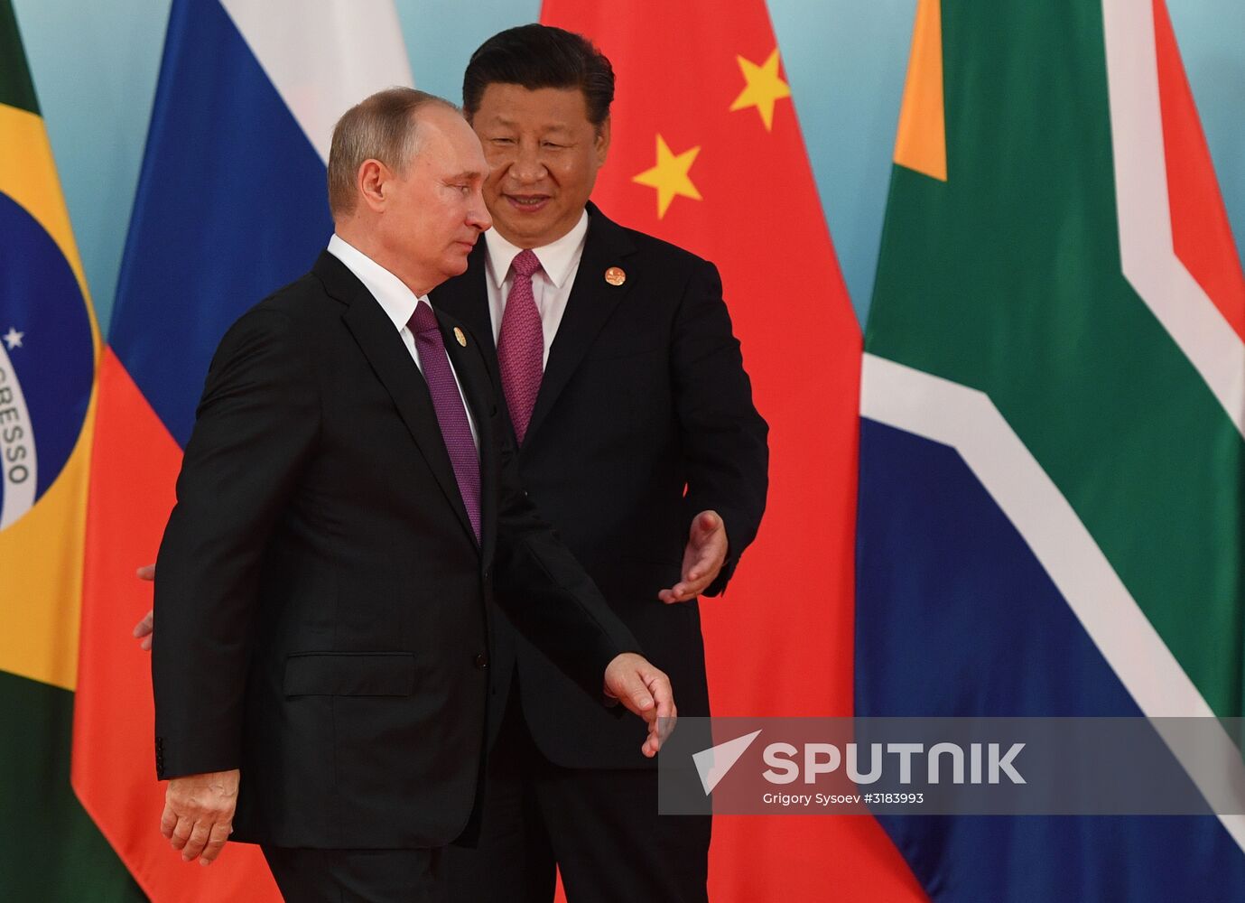 Russian President Vladimir Putin participates in BRICS summit