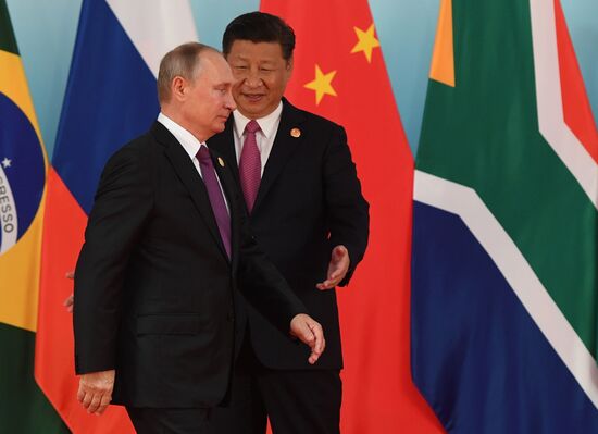 Russian President Vladimir Putin participates in BRICS summit