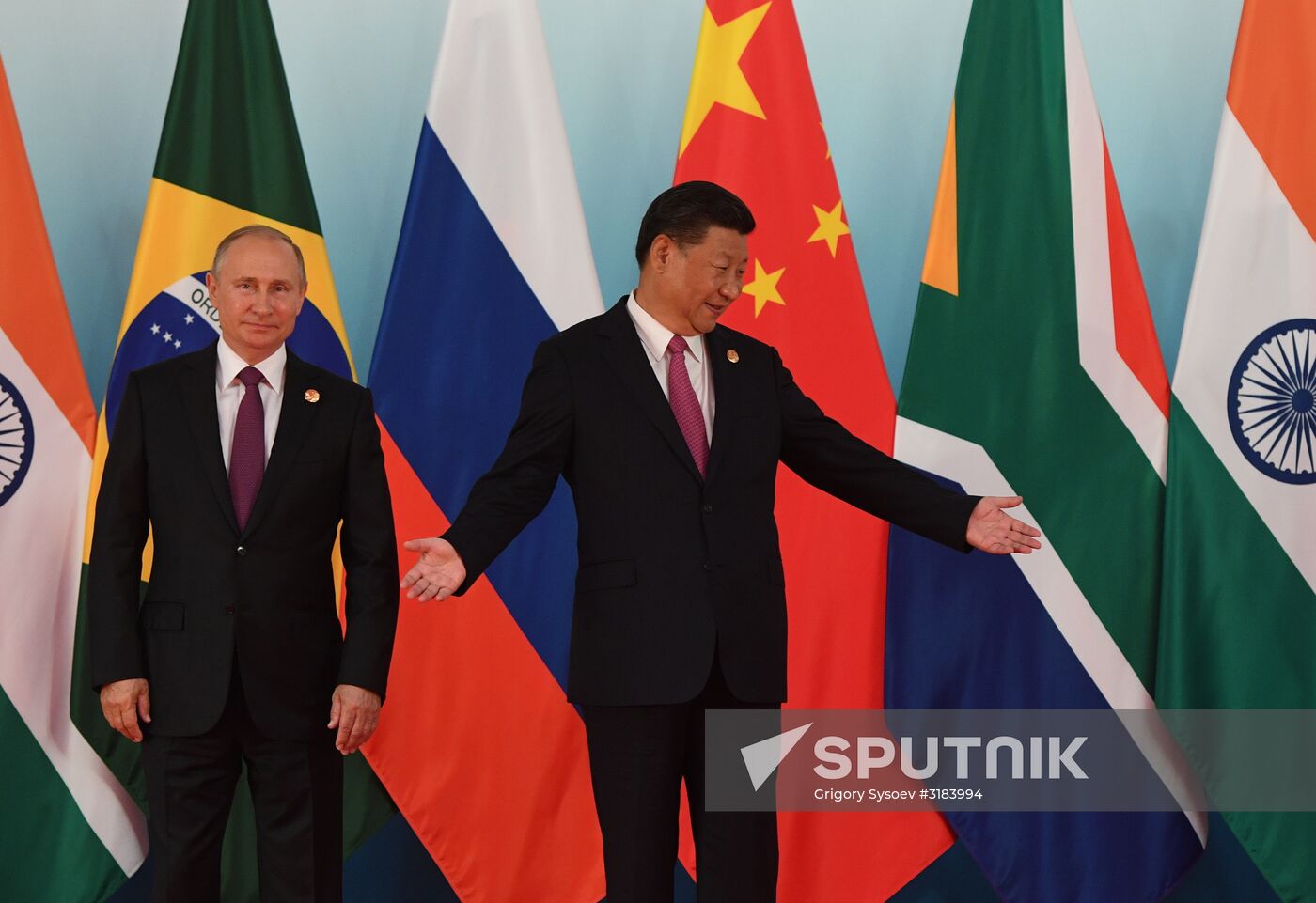 Russian President Vladimir Putin participates in BRICS summit