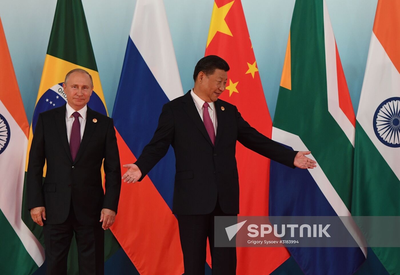 Russian President Vladimir Putin participates in BRICS summit