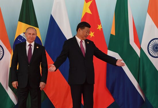 Russian President Vladimir Putin participates in BRICS summit