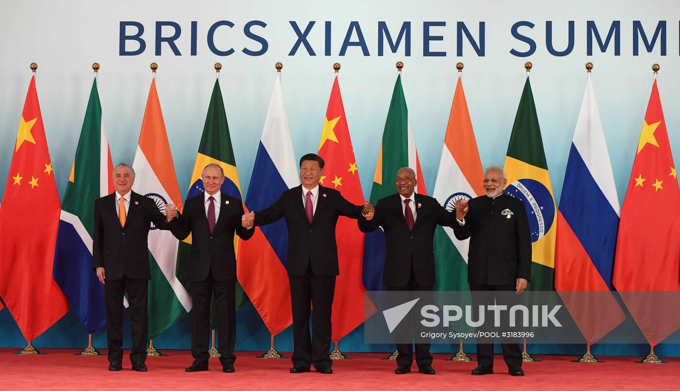 Russian President Vladimir Putin participates in BRICS summit