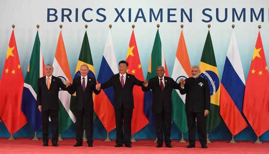 Russian President Vladimir Putin participates in BRICS summit