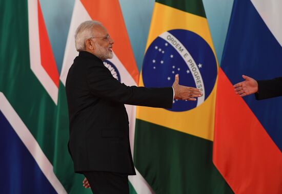 Russian President Vladimir Putin participates in BRICS summit