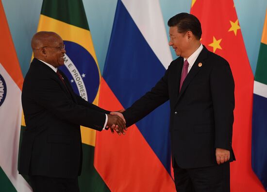 Russian President Vladimir Putin participates in BRICS summit