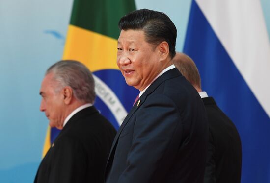 Russian President Vladimir Putin participates in BRICS summit