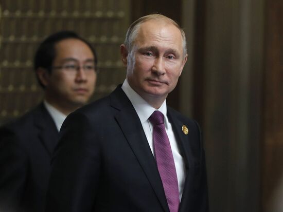 Russian President Vladimir Putin participates in BRICS summit