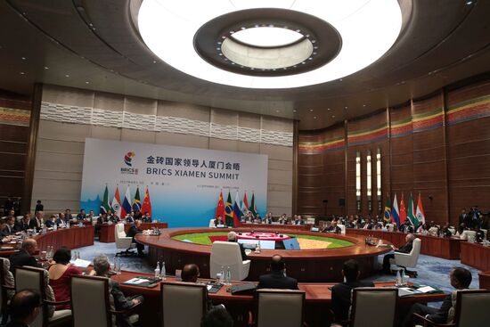 Russian President Vladimir Putin participates in BRICS summit