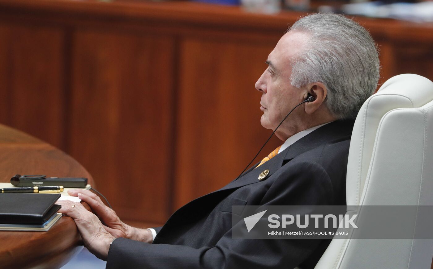 Russian President Vladimir Putin participates in BRICS summit