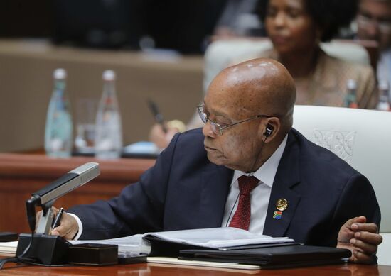 Russian President Vladimir Putin participates in BRICS summit