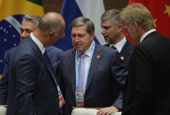 Russian President Vladimir Putin participates in BRICS summit