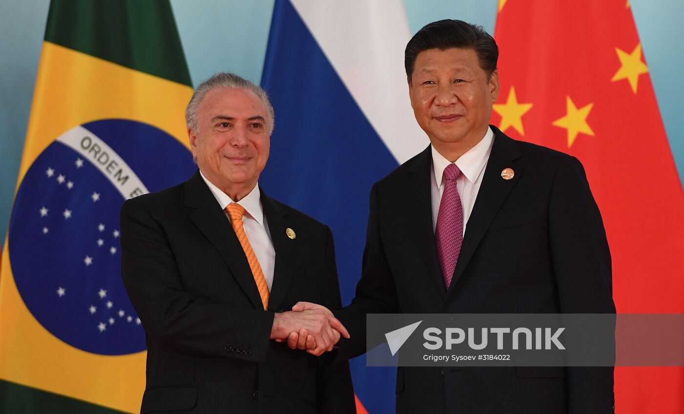 Russian President Vladimir Putin participates in BRICS summit