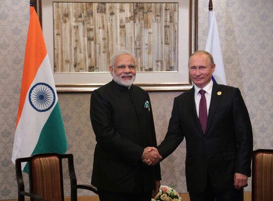 Russian President Vladimir Putin participates in BRICS summit