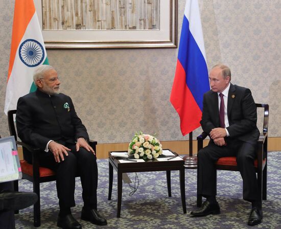 Russian President Vladimir Putin participates in BRICS summit