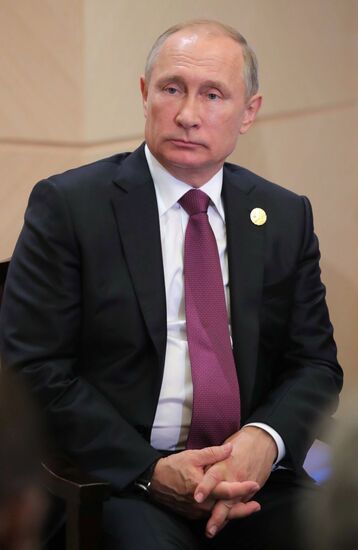Russian President Vladimir Putin participates in BRICS summit