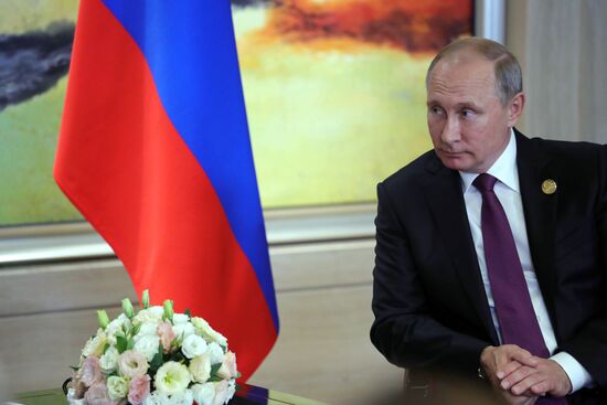 Russian President Vladimir Putin participates in BRICS summit