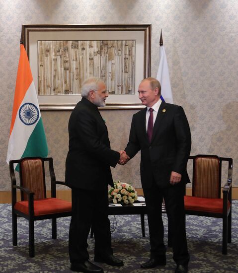 Russian President Vladimir Putin participates in BRICS summit