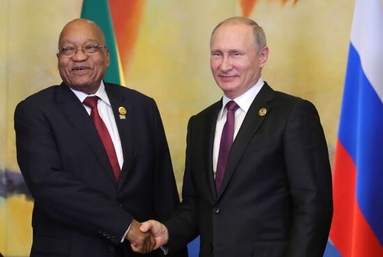 Russian President Vladimir Putin participates in BRICS summit