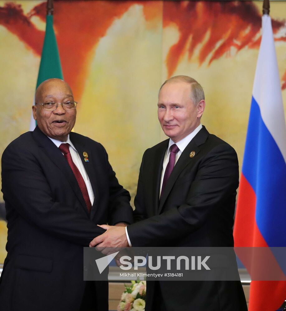 Russian President Vladimir Putin participates in BRICS summit