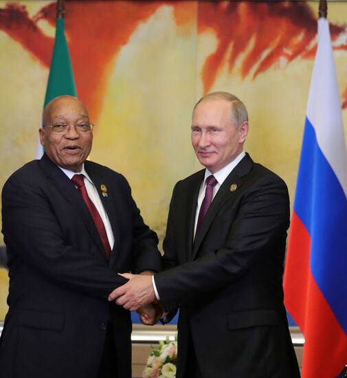 Russian President Vladimir Putin participates in BRICS summit