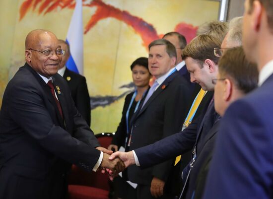 Russian President Vladimir Putin participates in BRICS summit