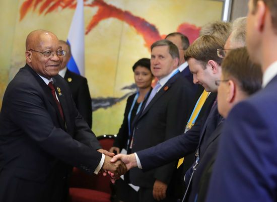 Russian President Vladimir Putin participates in BRICS summit