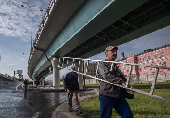Overpass at Northeast Chord and Prospekt Budennogo interchange opened for traffic