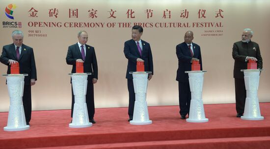 Russian President Vladimir Putin participates in BRICS summit