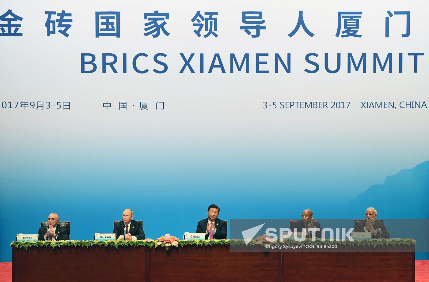 Russian President Vladimir Putin participates in BRICS summit