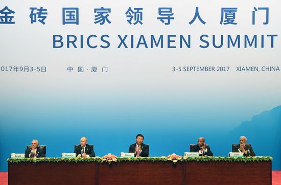 Russian President Vladimir Putin participates in BRICS summit