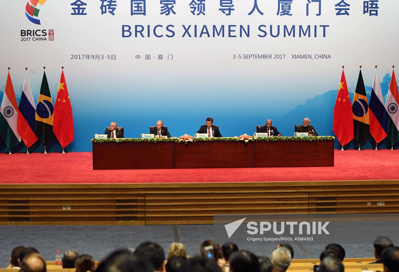 Russian President Vladimir Putin participates in BRICS summit