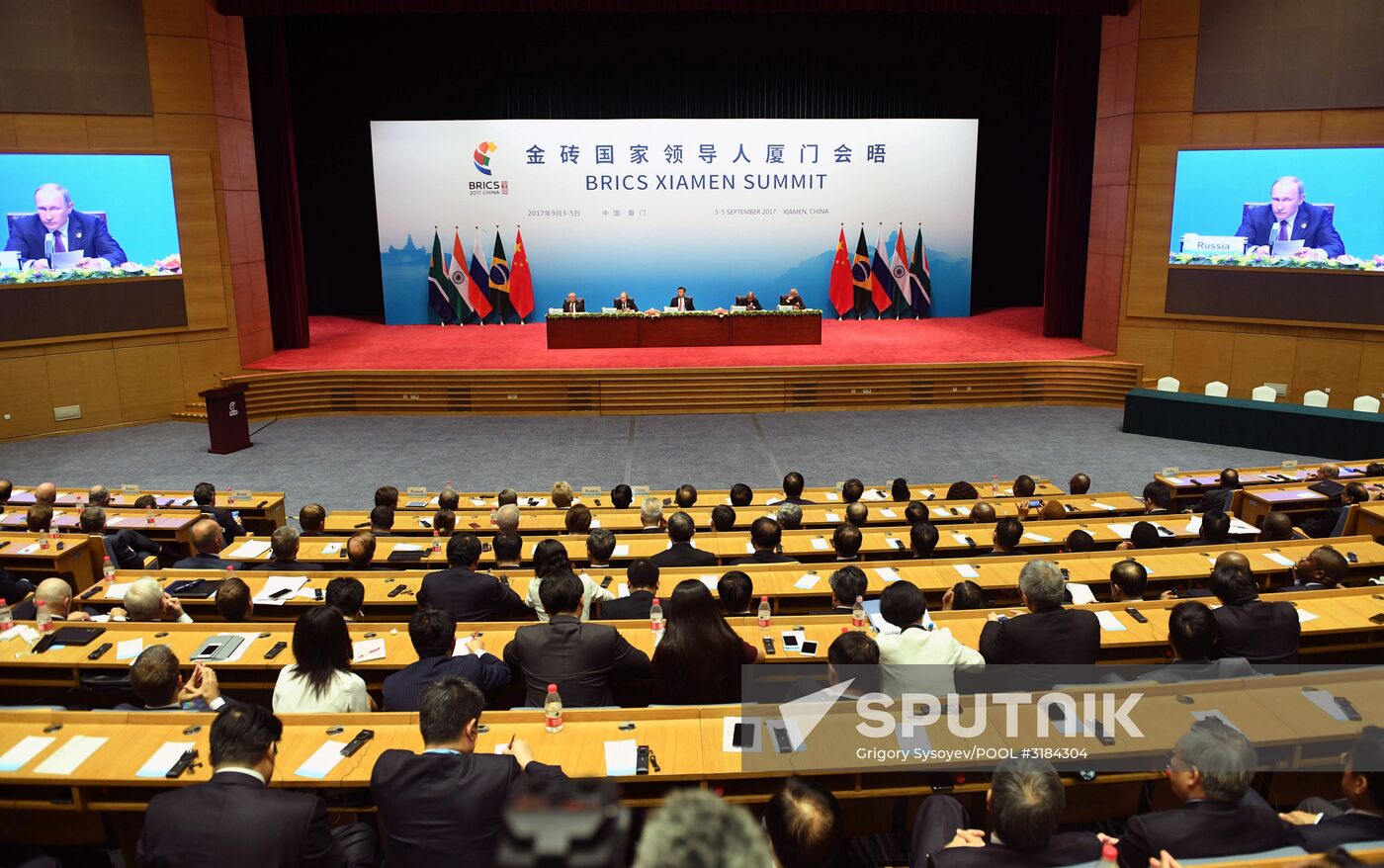 Russian President Vladimir Putin participates in BRICS summit