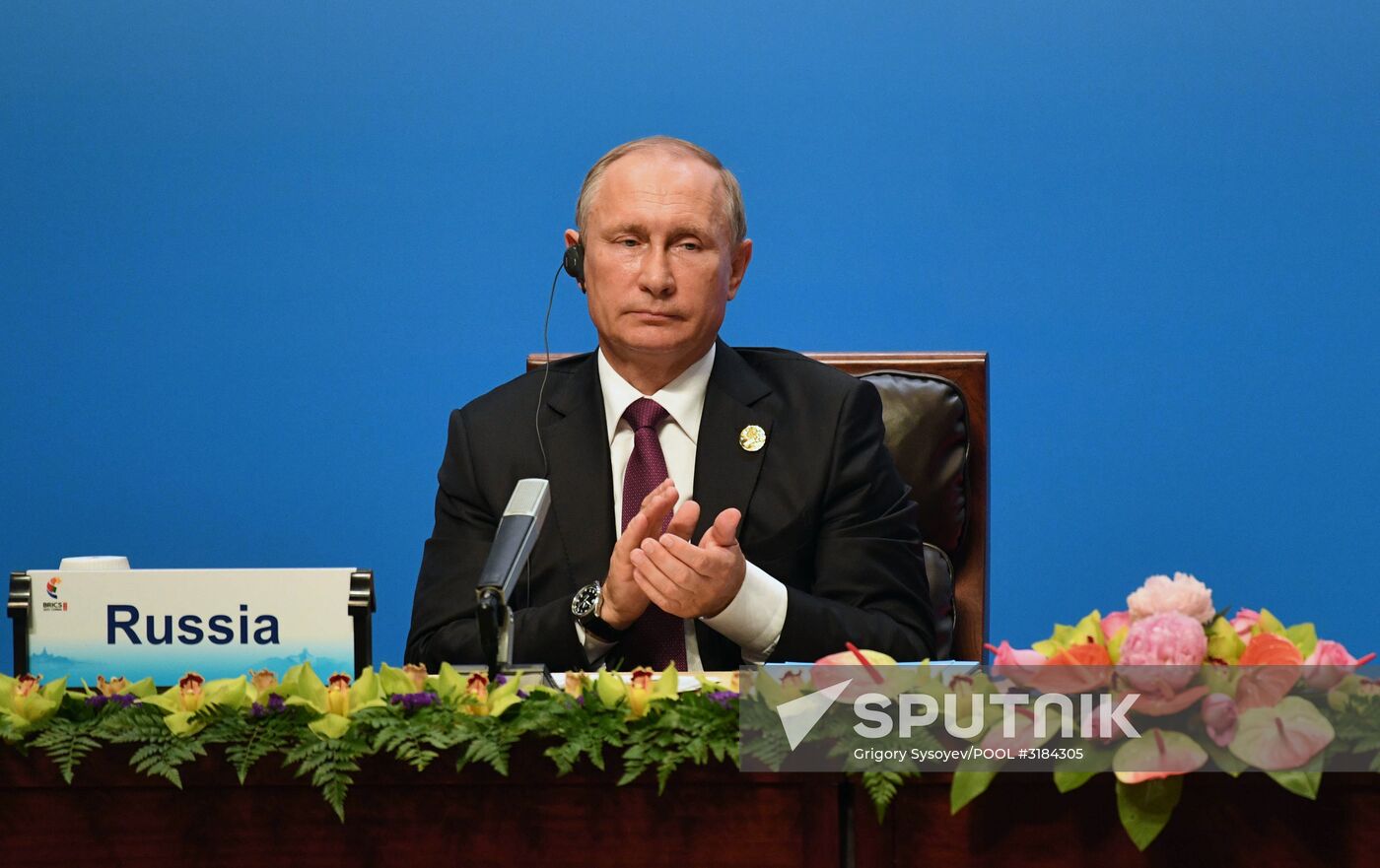 Russian President Vladimir Putin participates in BRICS summit
