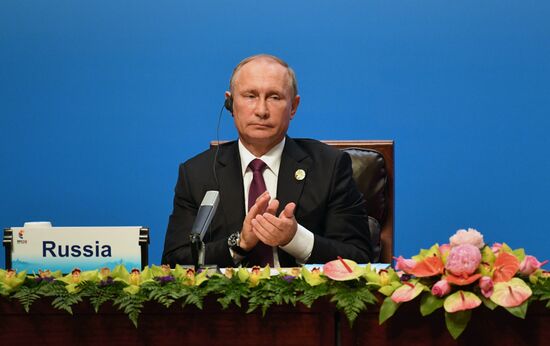 Russian President Vladimir Putin participates in BRICS summit