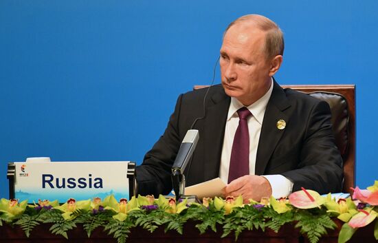 Russian President Vladimir Putin participates in BRICS summit