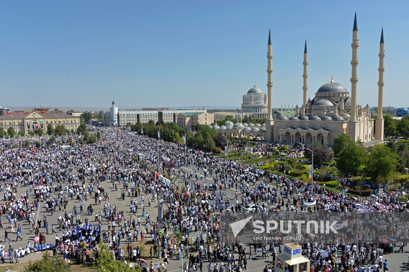 Rally in support of Rohingya Muslims in Grozny