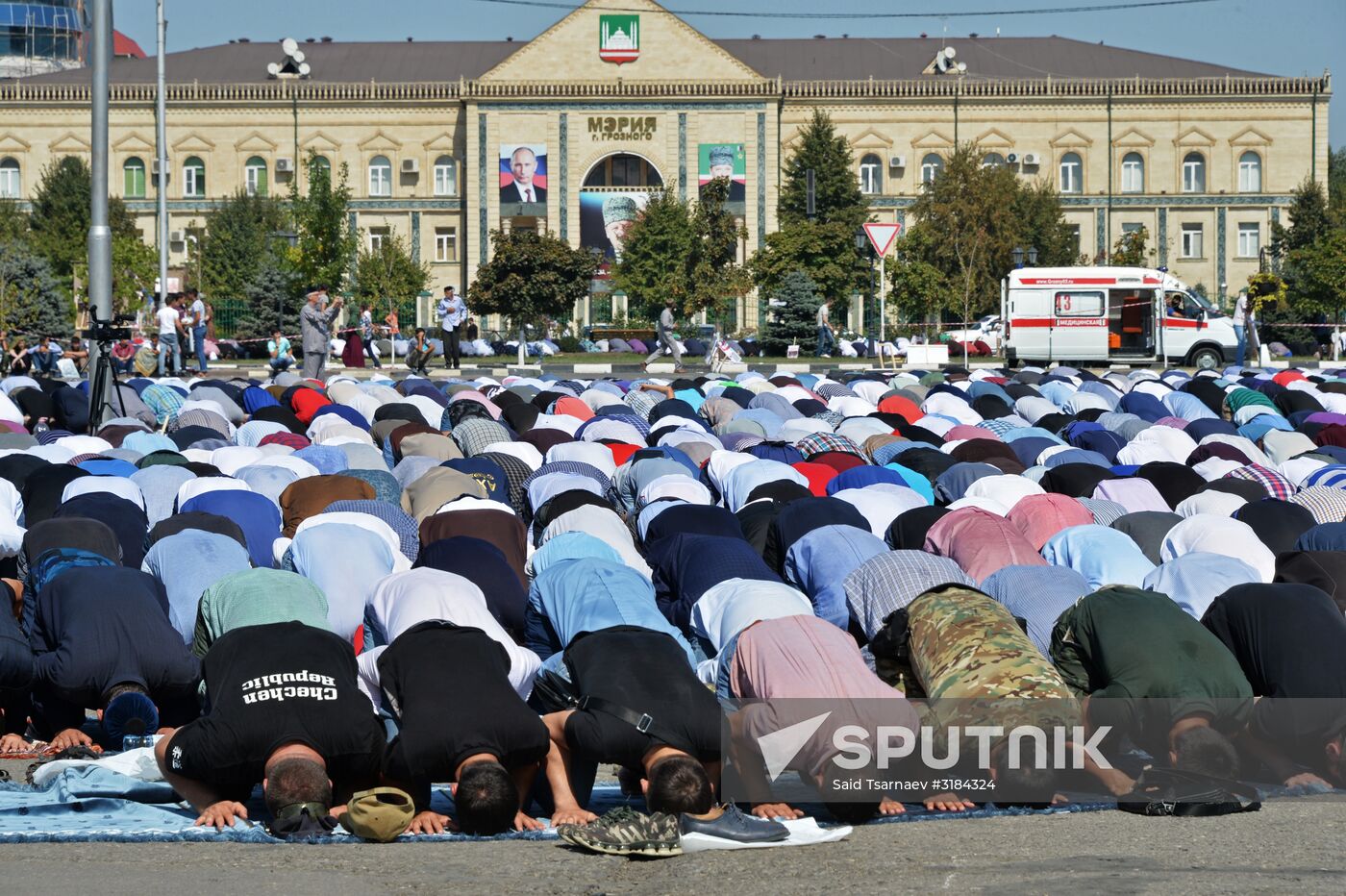 Rally in support of Rohingya Muslims in Grozny