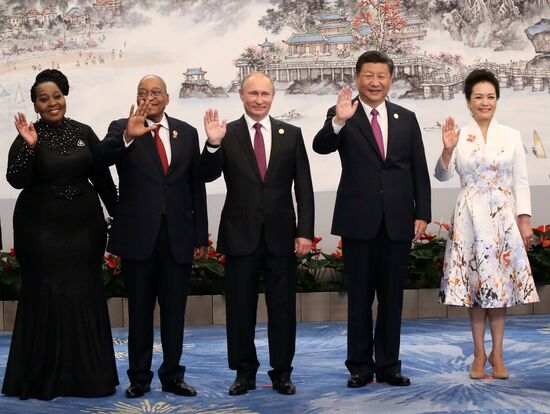 Russian President Vladimir Putin participates in BRICS summit
