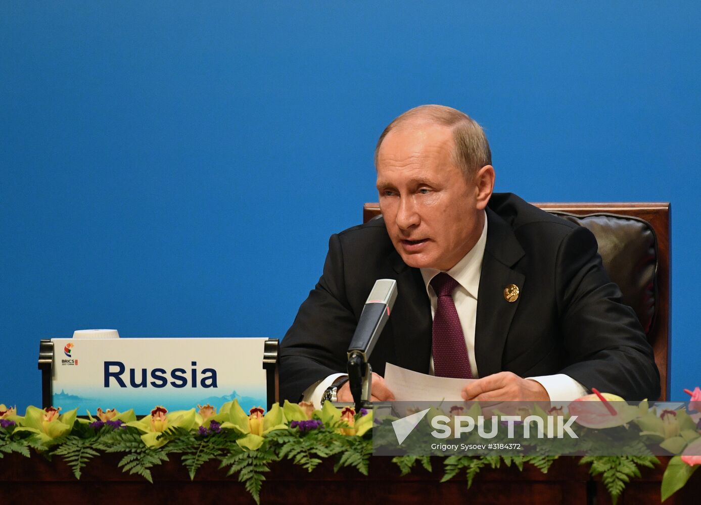 Russian President Vladimir Putin participates in BRICS summit