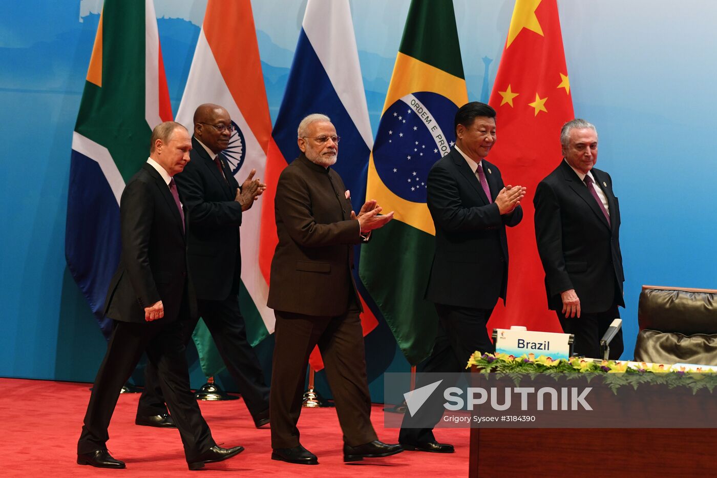 Russian President Vladimir Putin participates in BRICS summit