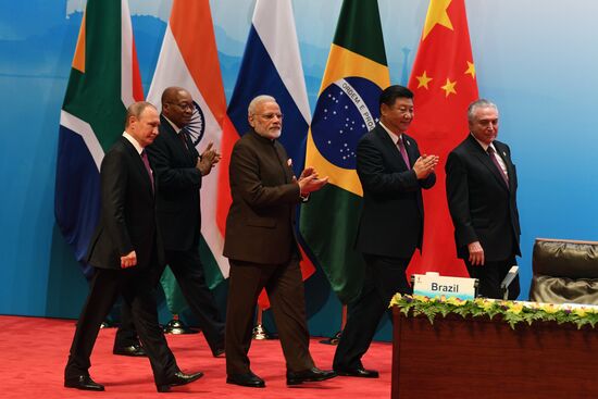 Russian President Vladimir Putin participates in BRICS summit