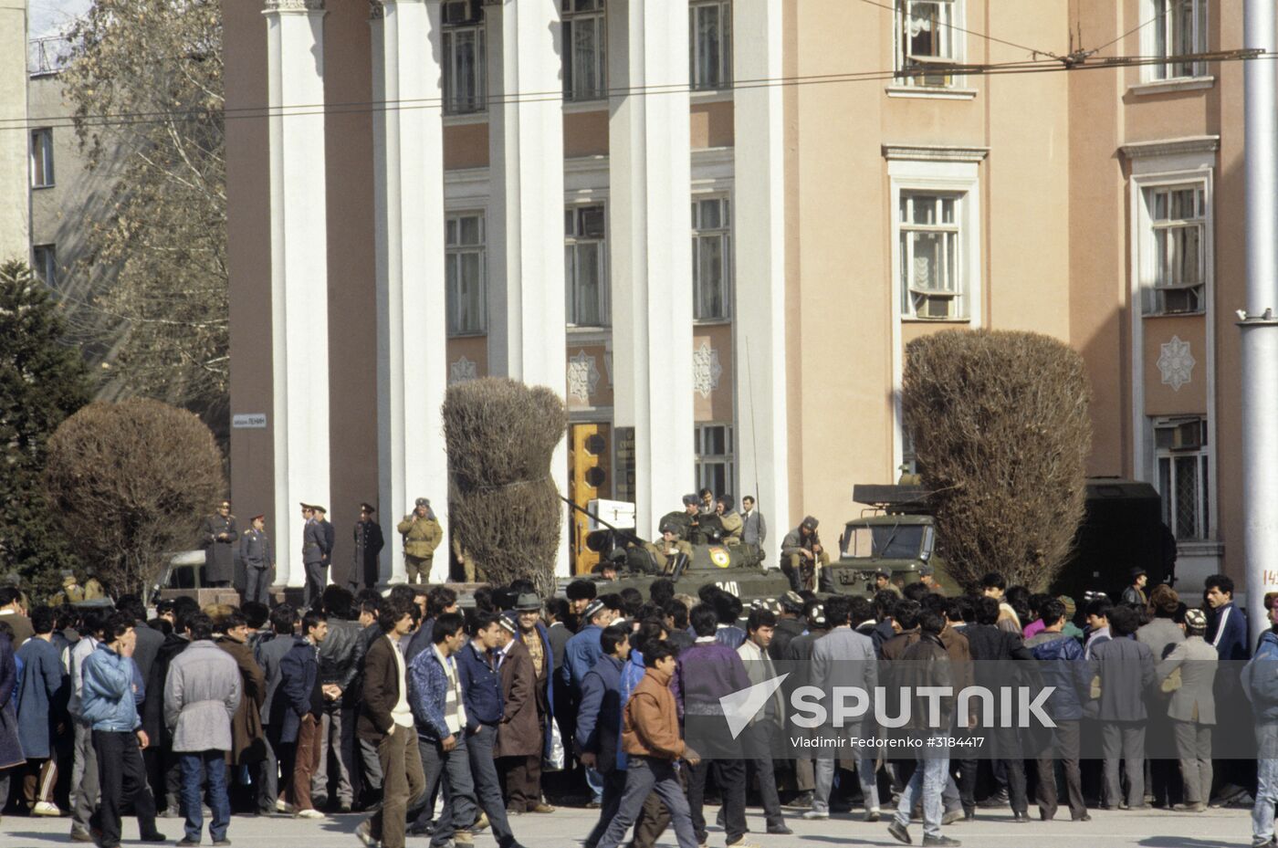 Mass unrest in Dushanbe