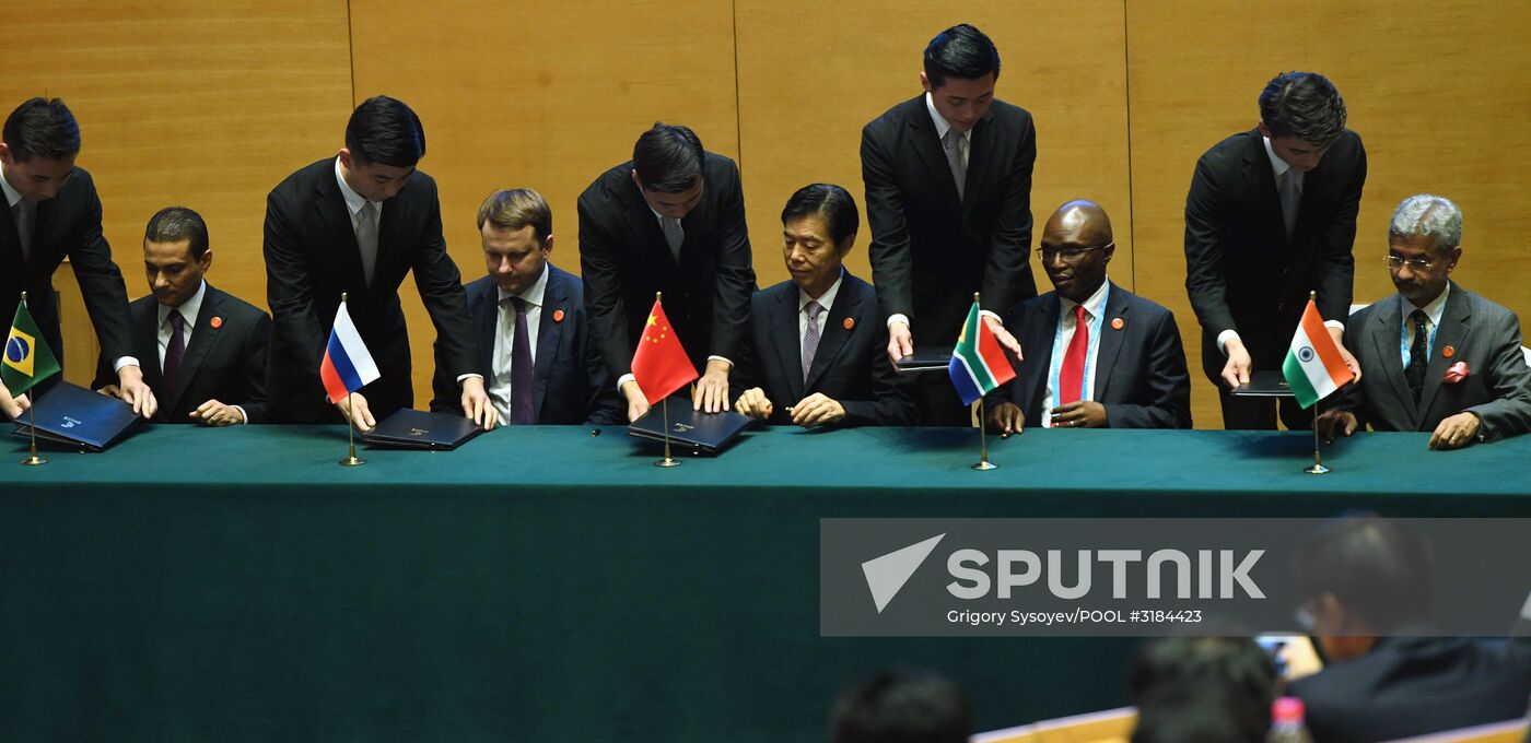 Russian President Vladimir Putin participates in BRICS summit