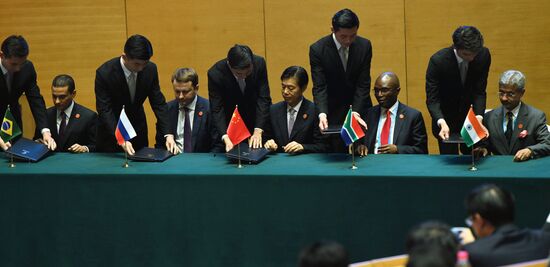 Russian President Vladimir Putin participates in BRICS summit